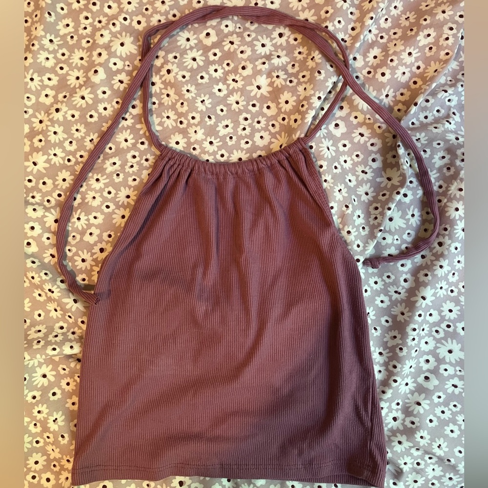 Urban Outfitters Tie Back Halter Crop Top